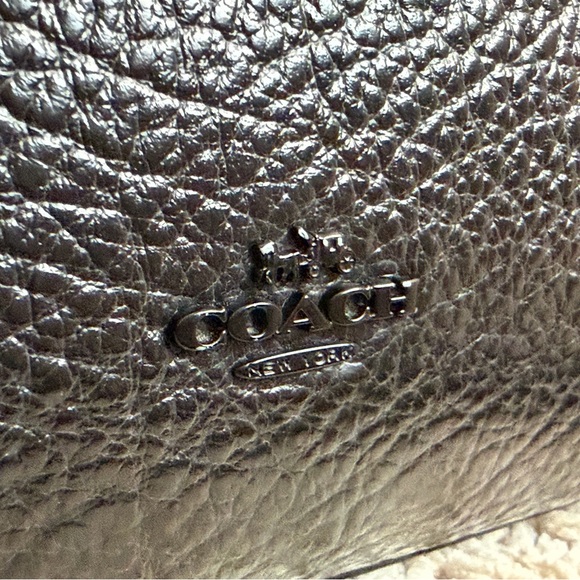 Coach Faye Mini Crossbody Black Leather & Suede Turnlock Flap - Picture 5 of 15